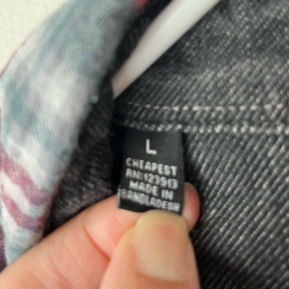 Jachs Engineered Garment Men's Sz L Long Sleeves Red Light Weight Plaid Shirt - Picture 6 of 6